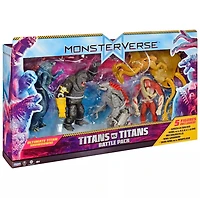 MonsterVerse Titans vs Titans 5 Pk Battle Set – Godzilla Evolved, Kong with B.E.A.S.T. Glove 