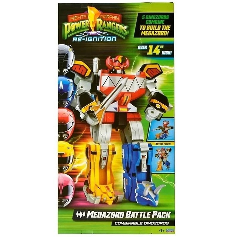 Mighty Morphin Power Rangers Re-Ignition Combinable Dinozords Megazord Battle Pack