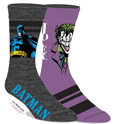 DC Batman x Joker Socks 2-Pack