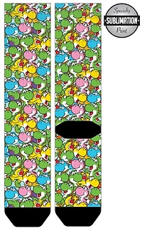 Chaussettes imprimées par sublimation Super Mario Bros Yoshi