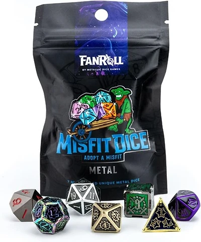 Dice: 2x 7 pc: 10 mm: Mystery Misfit Mini 2 Set Pack 