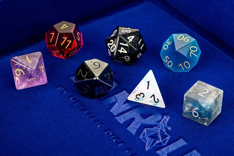 Dice: 7 pc: Mystic Mines Gemstone Dice Misfit: Gemstone