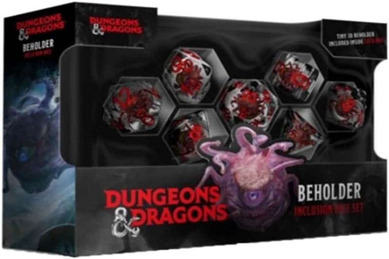 Dice: 7 pc: Dungeons & Dragons: Beholder Resin Inclusion Set  
