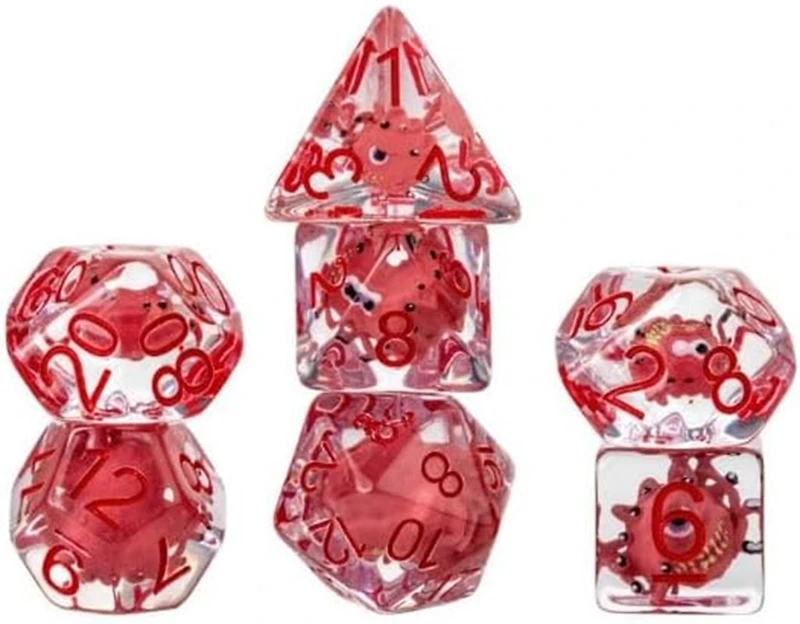 Dice: 7 pc: Dungeons & Dragons: Beholder Resin Inclusion Set  