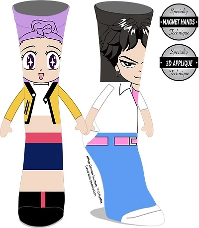 KPOP Demon Hunter Rumi and Juni Magnetic Socks