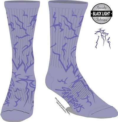 KPOP Demon Hunter Black Light Pattern Socks