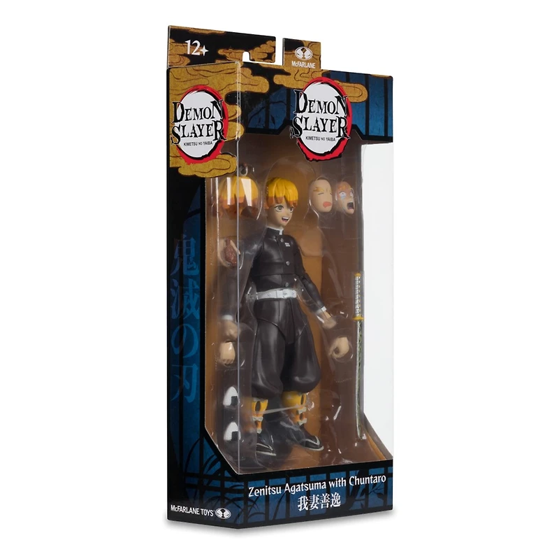 Demon Slayer Zenitsu Agatsuma with Chuntaro 7-Inch Action Figure