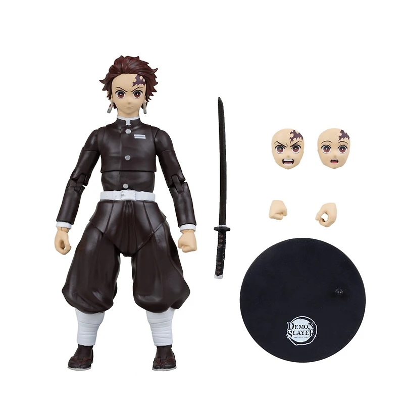 Demon Slayer Tanjiro Kamado (Demon Slayer Corps Uniform) 7-Inch Action Figure McFarlane Toys (Red Platinum Edition)