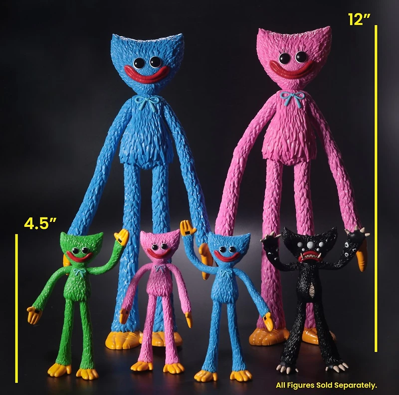 Poppy Playtime Huggy Wuggy 4.5-Inch Bendable Figure
