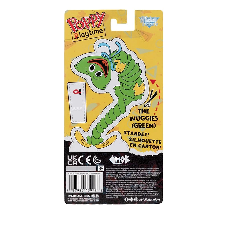 Poppy Playtime Green Huggy Wuggy 4.5-Inch Bendable Figure