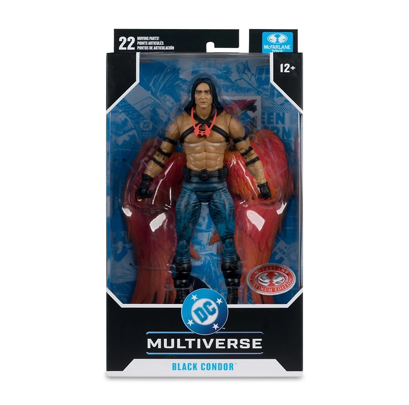 DC Multiverse Black Condor (DC Classic) 7-Inch Action Figure McFarlane Toys Red Platinum Edition