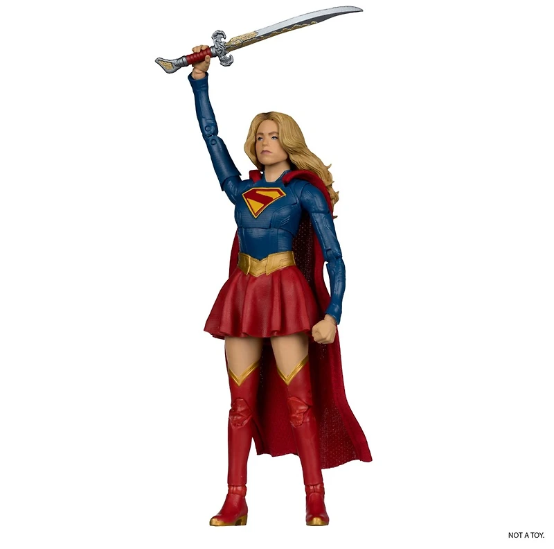 DC Multiverse Supergirl and Puppy Krypto (Supergirl Movie) 7-Inch Action Figure (Deluxe Theatrical Edition)