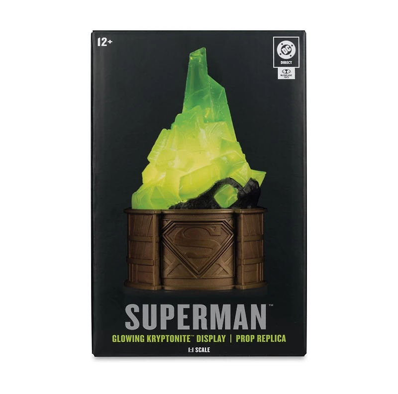 DC Direct Superman Glowing Kryptonite Display Replica Gold Label