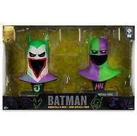 DC Direct Batman Knightfall and Hush (Jokerized) Gold Label 2 Pack 1:3 Scale Cowl Replicas