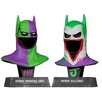 DC Direct Batman Knightfall and Hush (Jokerized) Gold Label 2 Pack 1:3 Scale Cowl Replicas