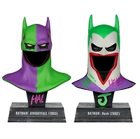 DC Direct Batman Knightfall and Hush (Jokerized) Gold Label 2 Pack 1:3 Scale Cowl Replicas