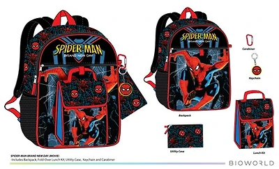 Spiderman: Brand New Day Kids Backpack Set 5-Piece