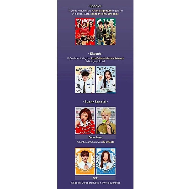 2025 Teleca K-Pop Rookie Card Collection - Trading Card Pack (5 Cards)