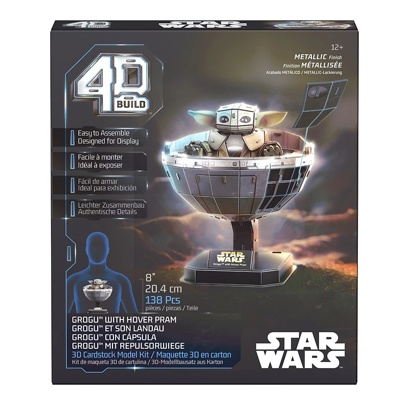 Star Wars Grogu in Carrier 4D Puzzle Model Kit