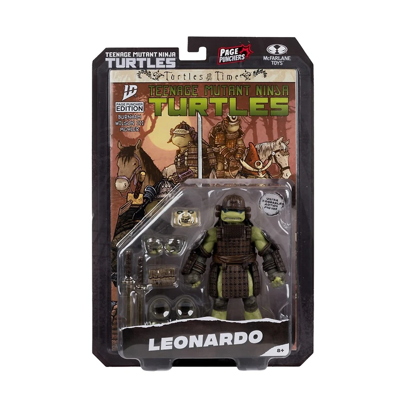 Teenage Mutant Ninja Turtles (Page Punchers) Leonardo 5-Inch Action Figure with Turtles in Time Comic
