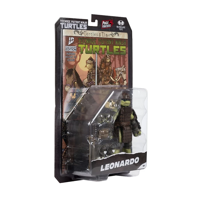 Teenage Mutant Ninja Turtles (Page Punchers) Leonardo 5-Inch Action Figure with Turtles in Time Comic