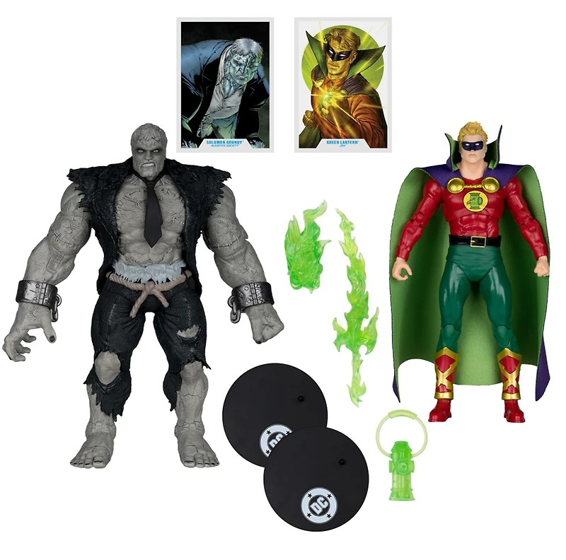 DC Multiverse Solomon Grundy vs Green Lantern (JSA) 7-Inch Figure and Mega Figure 2 Pack