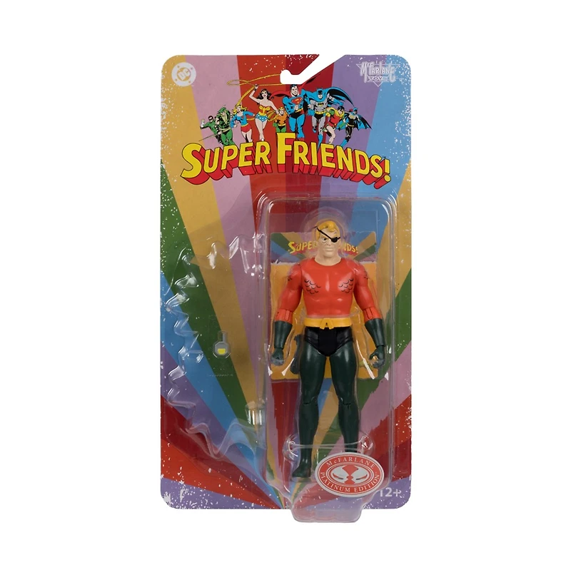 DC Retro Evil Aquaman (Super Friends) 6-Inch Action Figure Red Platinum Edition