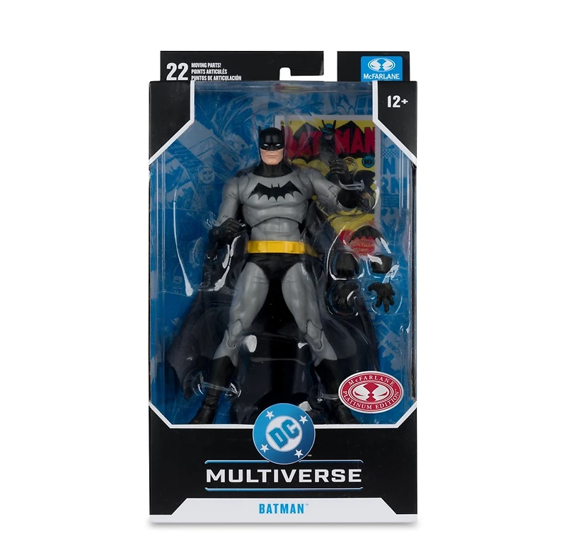 DC Multiverse Batman (Golden Age) 7-Inch Action Figure McFarlane Toys Red Platinum Edition