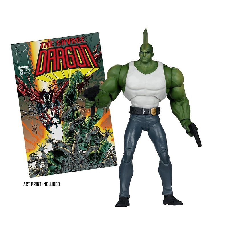 Dragon (Savage Dragon) (Image Comics Founders Series) 7-Inch Deluxe Action Figure McFarlane Elite Edition