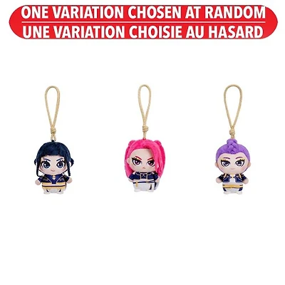 KPop Demon Hunters 4" Clip Plush Assortment (Rumi, Mira, Zoey) – One Variation Chosen at Random