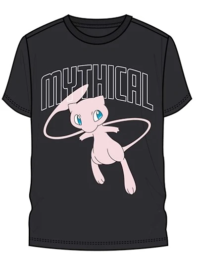 Mew Mythical Black Tee Shirt