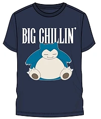 Snorlax Big Chillin Navy Tee Shirt