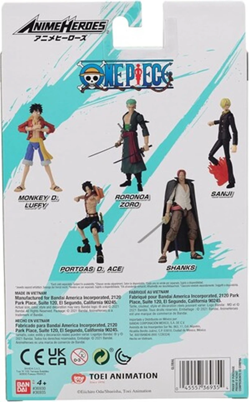 One Piece 6 Inch Action Figure Anime Heroes - Shanks
