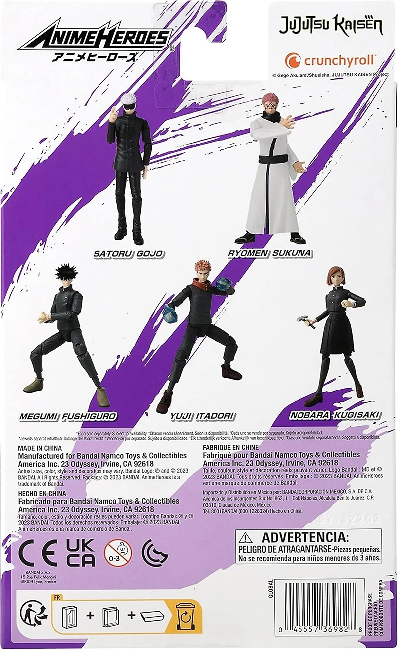 Jujutsu Kaisen 6 Inch Action Figure Anime Heroes - Satoru Gojo