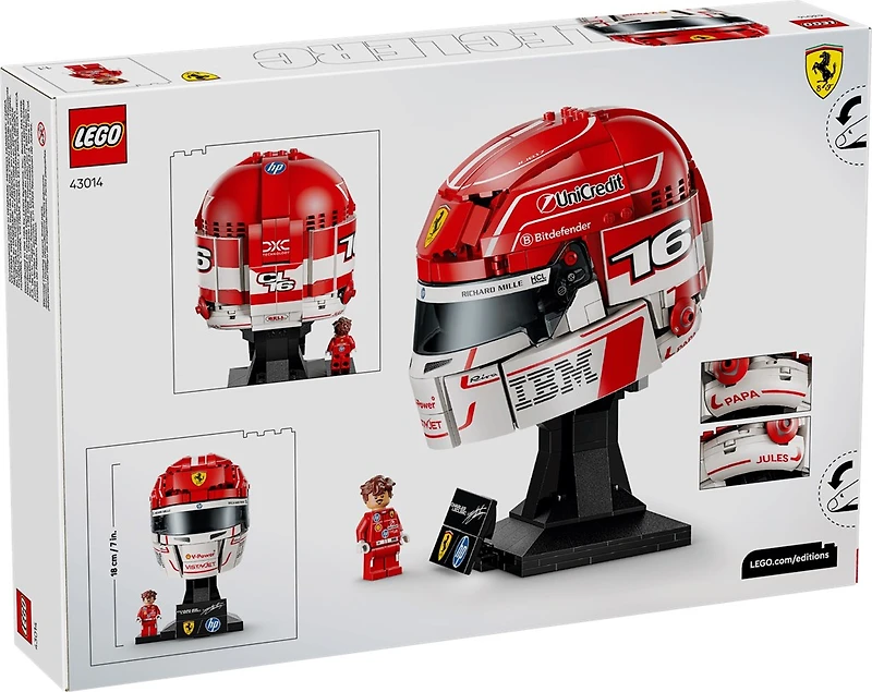 LEGO Editions Scuderia Ferrari HP Charles Leclerc Helmet