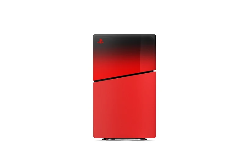 Façades pour console PlayStation 5 (groupe de modèles – mince) – Rouge techno