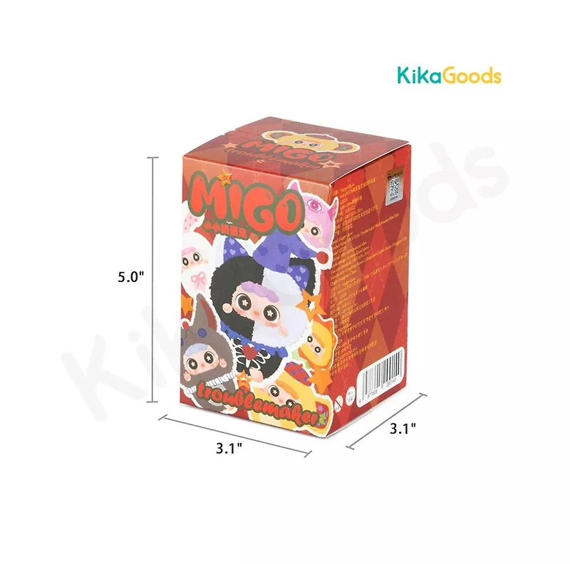 Kika Goods Migo Little Troublemaker Series Single Plush Pendant Blind Box – One Variation Chosen at Random