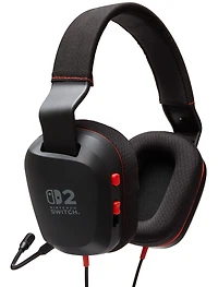 Casque stéréo filaire PowerA pour Nintendo Switch 2 – Noir