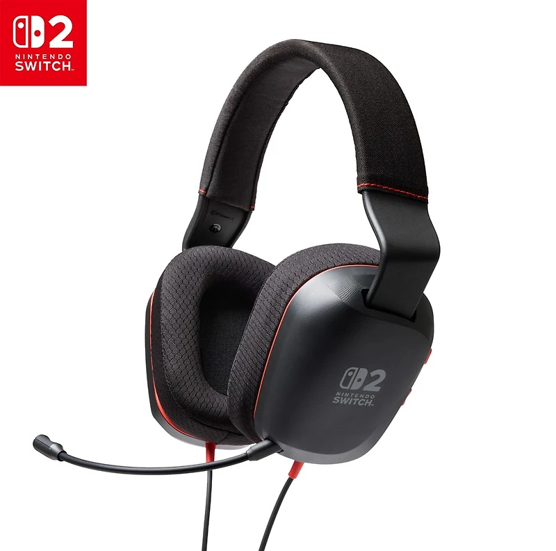 PowerA Wired Stereo Headset for Nintendo Switch 2 - Black