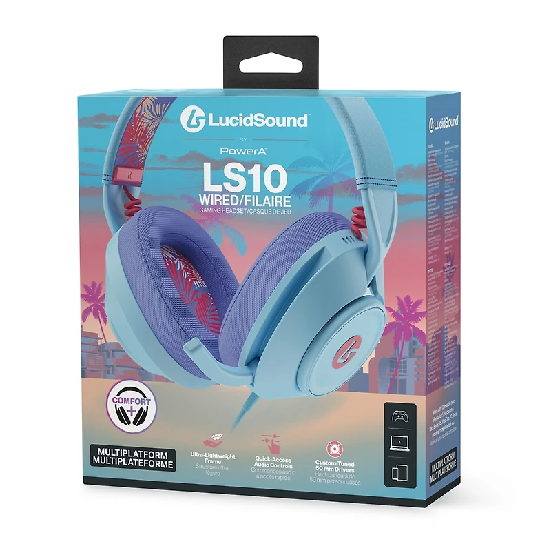 LucidSound LS10 Wired Gaming Headset - Ocean Waves