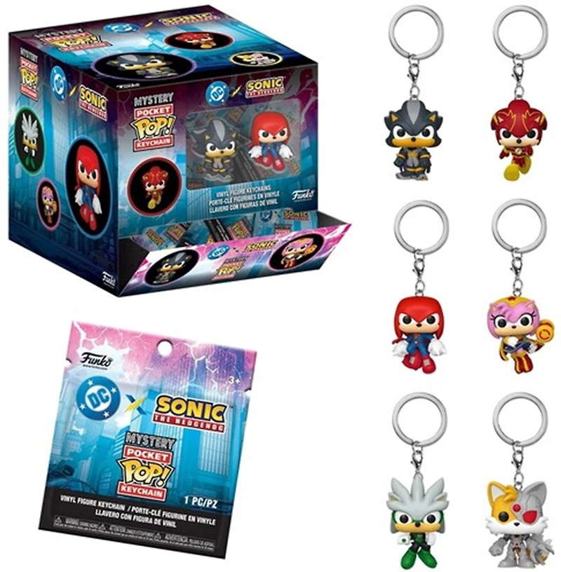 POP! Keychain: Justice League of America & Sonic – Une variation choisie au hasard
