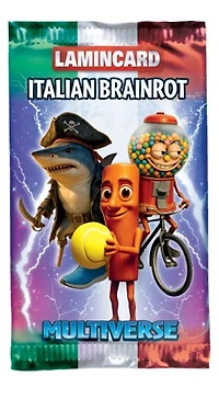Lamincard Italian Brainrot Multiverse Collectible Cards Pack