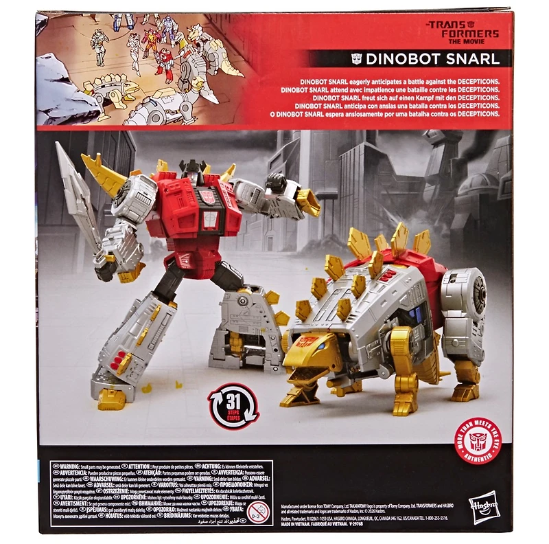 The Transformers: The Movie Leader Class Dinobot Snarl