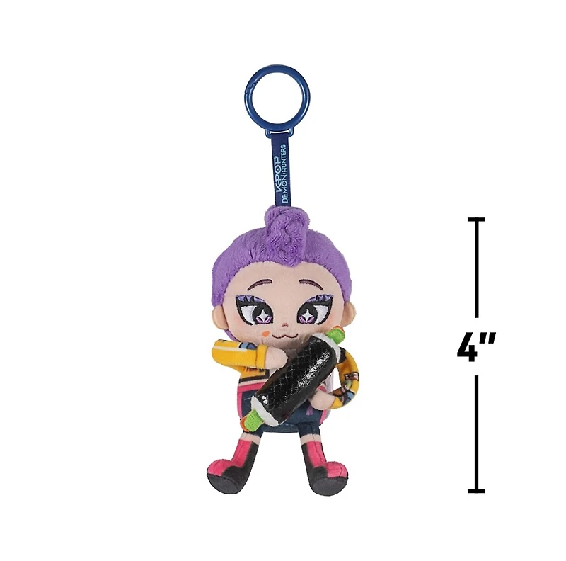 KPop Demon Hunters 4" Retractable Plush Clip