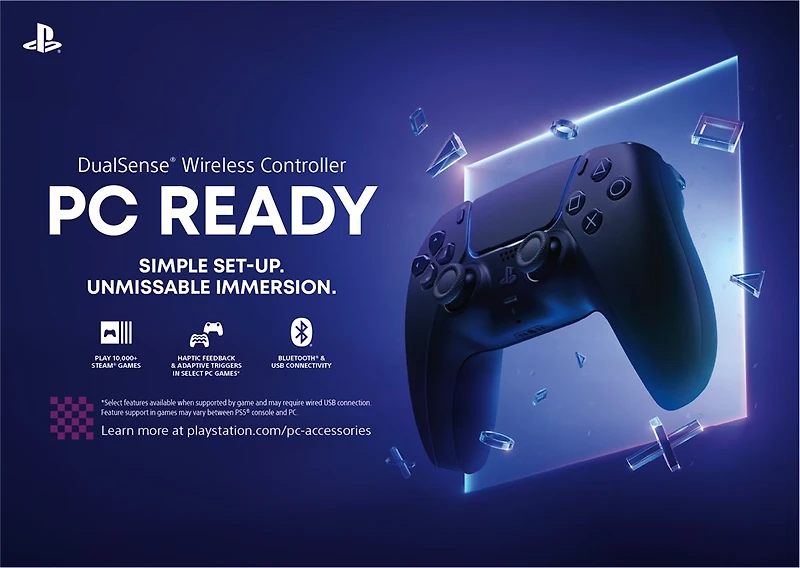 DualSense Wireless Controller  – Midnight Black + USB Cable