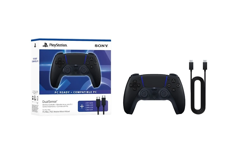 DualSense Wireless Controller – Midnight Black + USB Cable