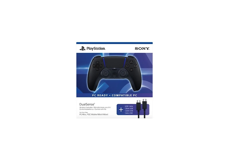 DualSense Wireless Controller  – Midnight Black + USB Cable