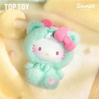 Hello Kitty Teddy Pajamas Series Plush Keychain Blind Box – One Variation Chosen at Random