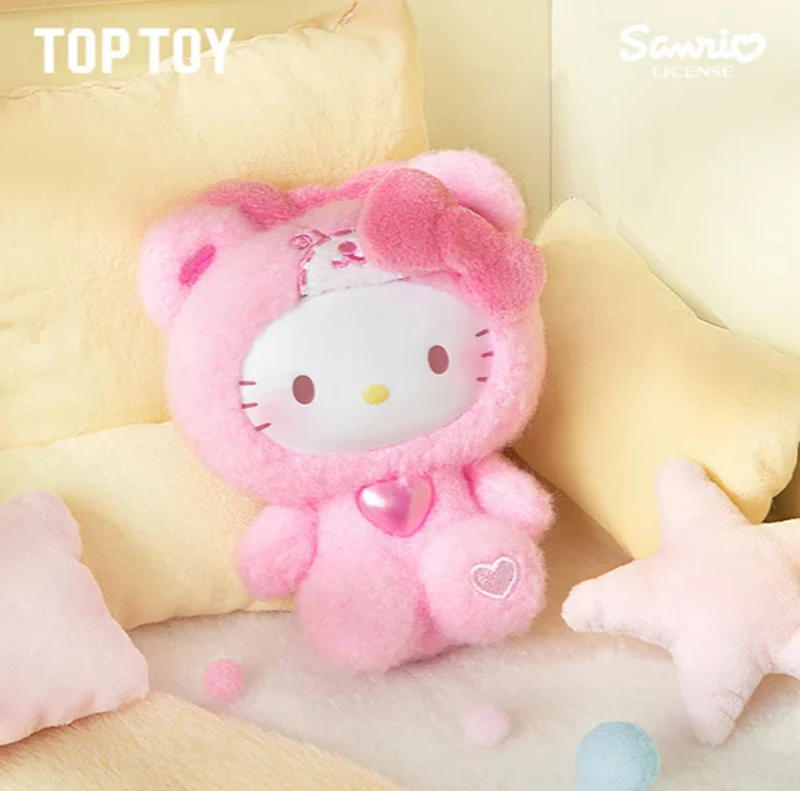 Hello Kitty Teddy Pajamas Series Plush Keychain Blind Box – One Variation Chosen at Random