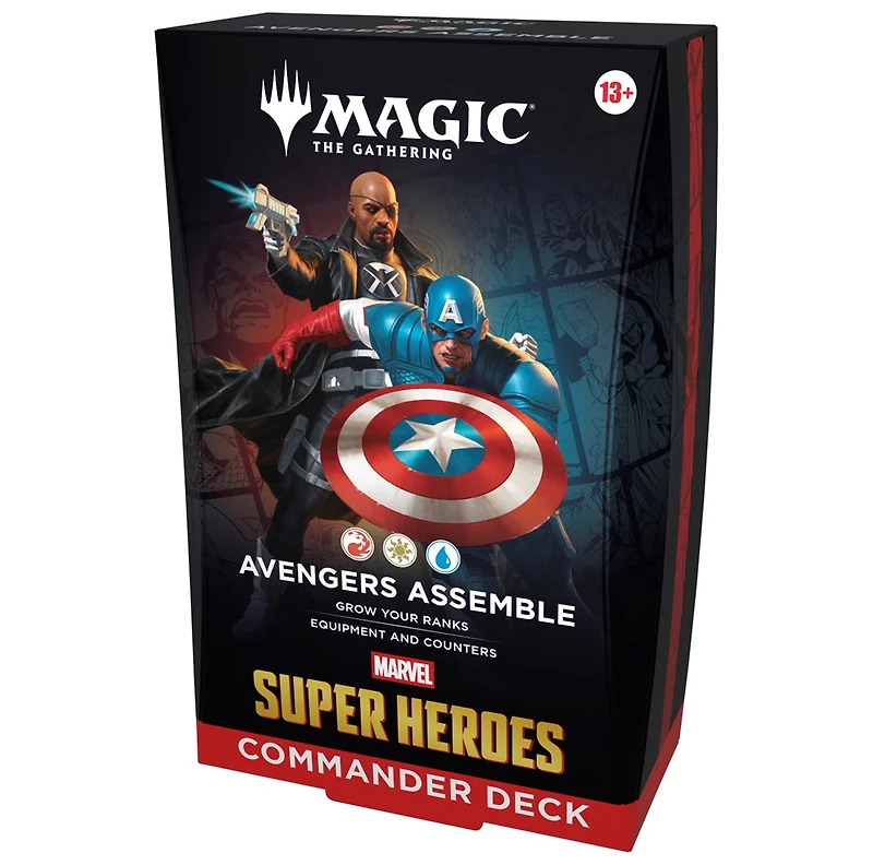 Magic the Gathering: Marvel Super Heroes Commander Deck Assorted (French) – One Variation Chosen at Random
